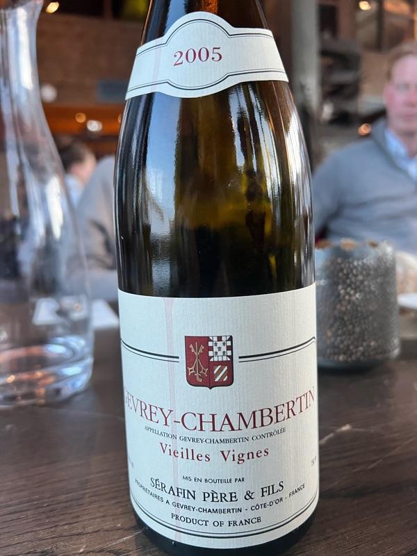 飲料・酒 Serafin Pere&Fils Gevrey-Chambertin 1987