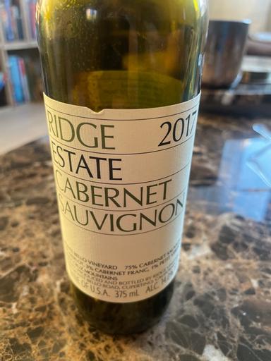 Ridge Vineyards Cabernet Sauvignon Santa Cruz Mountains