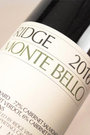 Ridge Vineyards Monte Bello Cabernet Sauvignon Santa Cruz Mountains