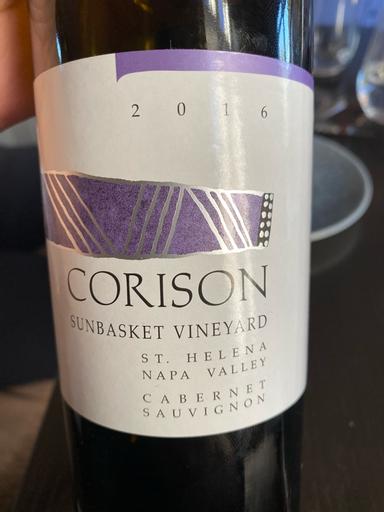 Corison Sunbasket Vineyard Cabernet Sauvignon St. Helena