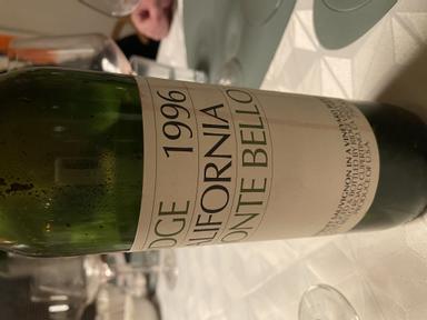 Ridge Vineyards Monte Bello Cabernet Sauvignon Santa Cruz Mountains