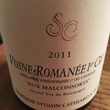 Domaine Sylvain Cathiard Vosne-Romanee Premier Cru Aux Malconsorts