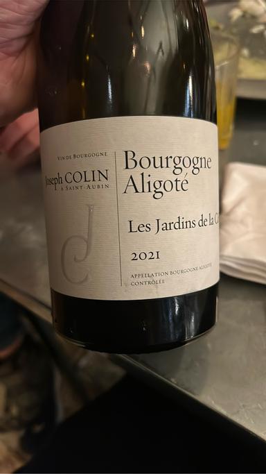 Joseph Colin Bourgogne Aligote Les Jardins de la Cote