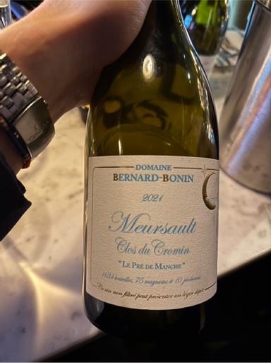 Domaine Bernard Bonin Meursault Le Cromin Le Pre de Manche