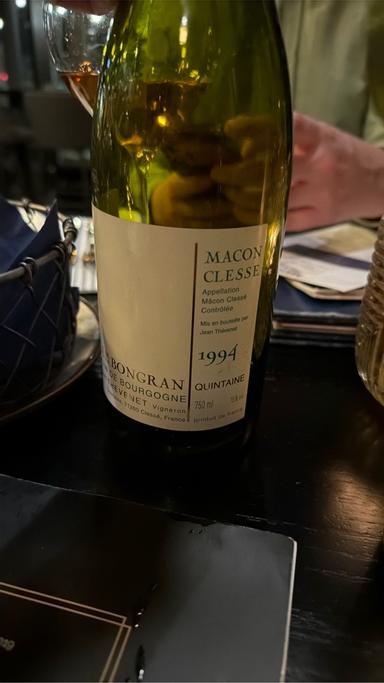 Domaine Bongran (Thevenet) Macon Clesse Quintaine