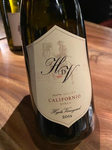Hyde de Villaine Hyde Vineyard Californio Syrah Napa Valley