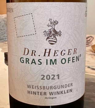 Heger Ihringer Winklerberg Gras Im Ofen Weissburgunder GG