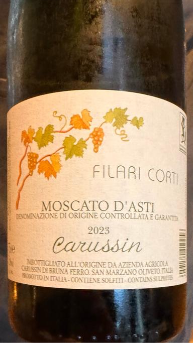 Carussin Filari Corti Moscato d' Asti
