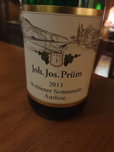 Joh. Jos. Prum Wehlener Sonnenuhr Riesling Auslese Goldkapsel Mosel