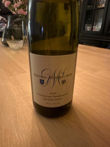 Georg Mosbacher Deidesheimer Paradiesgarten Riesling Trocken Pfalz