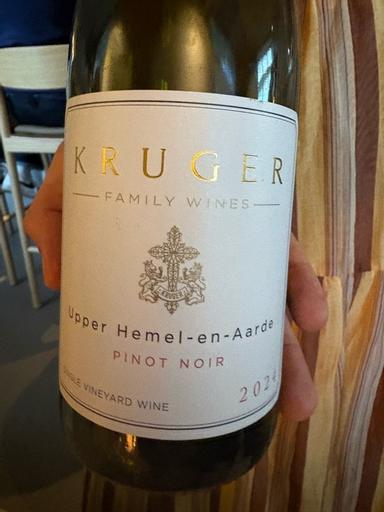 Kruger Family Wines Pearly Gates Pinot Noir Upper Hemel-en-Aarde Valley