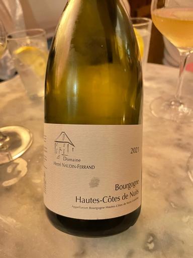 Henri Naudin-Ferrand (Claire Naudin) Bourgogne Hautes Cotes de Nuits Blanc