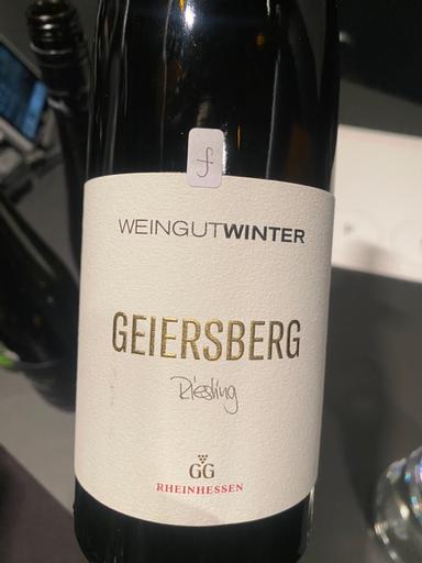 Weingut Winter Dittelsheimer Geiersberg Riesling Rheinhessen