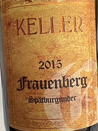 Keller Frauenberg Spaetburgunder GG Rheinhessen