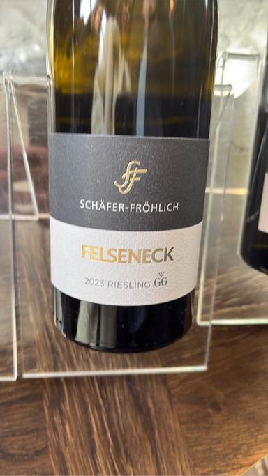 Schafer Frohlich Bockenauer Felseneck Riesling Spatlese Nahe