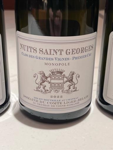 Domaine du Comte Liger Belair Nuits-Saint-Georges Premier Cru Clos des Grandes Vignes Rouge