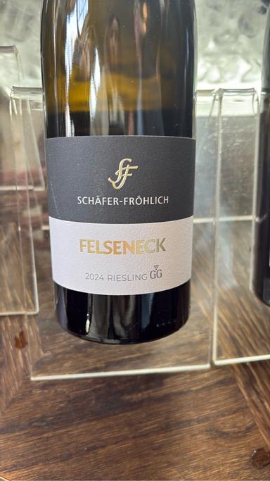 Schafer Frohlich Bockenauer Felseneck Riesling Spatlese Nahe