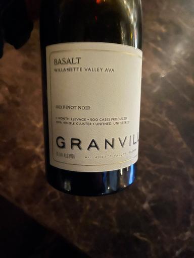 Granville Wine Co. Basalt Pinot Noir Willamette Valley