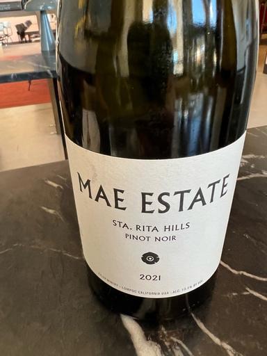 Tyler Mae Estate Pinot Noir Sta. Rita Hills