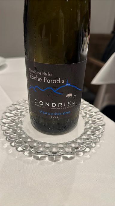 Domaine de la Roche Paradis Condrieu Veauvigniere