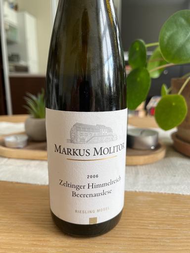 Markus Molitor Zeltinger Himmelreich Riesling Auslese ** Gold Capsule Mosel