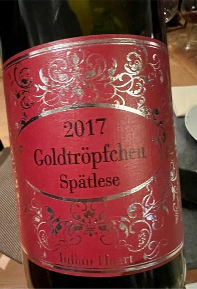 Julian Haart Piesporter Goldtropfchen Riesling Spatlese Mosel