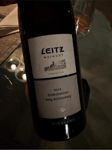 Weingut Leitz Rudesheimer Berg Schlossberg Riesling GG Rheingau