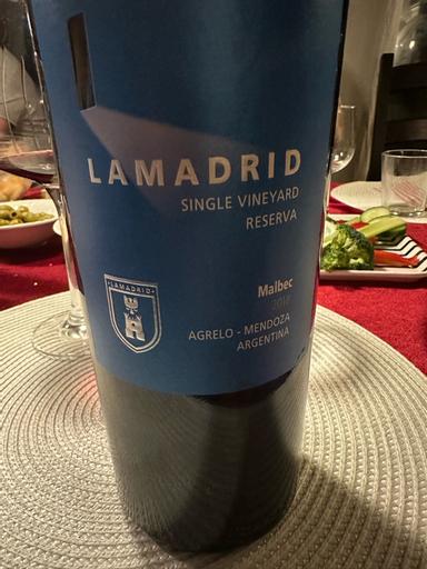 Lamadrid Agrelo Single Vineyard Malbec Gran Reserva Lujan de Cuyo
