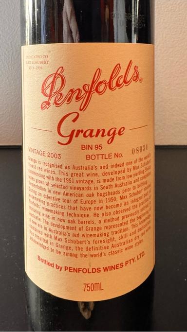 Penfolds Grange Bin 95 South Australia