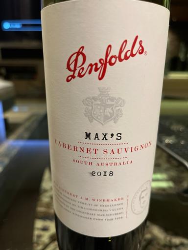 Penfolds Max's Cabernet Sauvignon South Australia