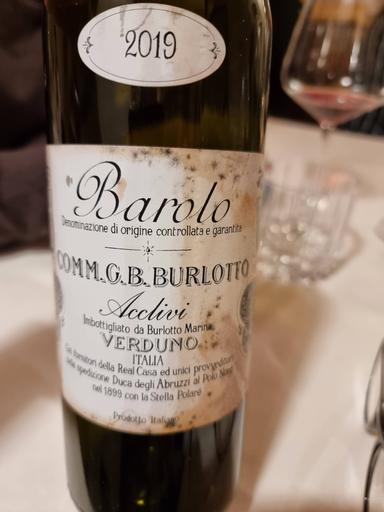 Comm. G.B. Burlotto Barolo Acclivi