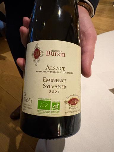Agathe Bursin Eminence Sylvaner