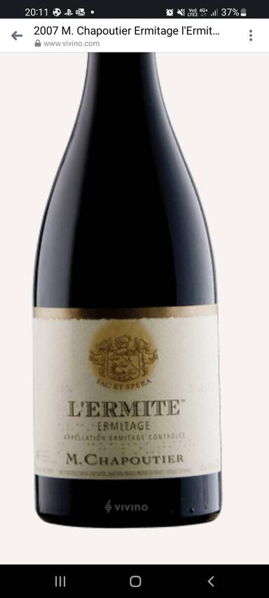 M. Chapoutier Hermitage l'Ermite Rouge