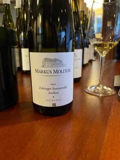Markus Molitor Wehlener Sonnenuhr Riesling Auslese Mosel