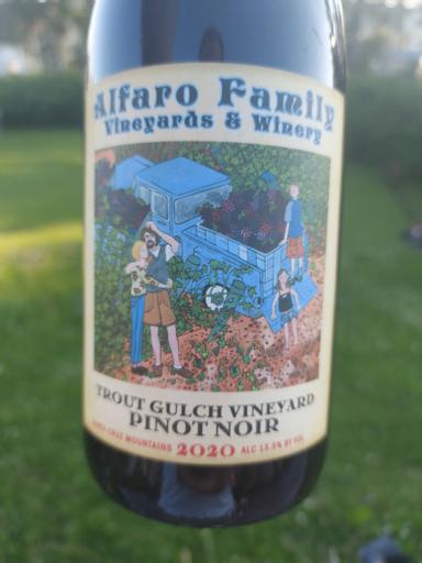 Alfaro Family Trout Gulch Vineyard Pinot Noir