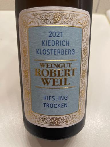 Weingut Robert Weil Kiedrich Klosterberg Riesling Trocken Rheingau