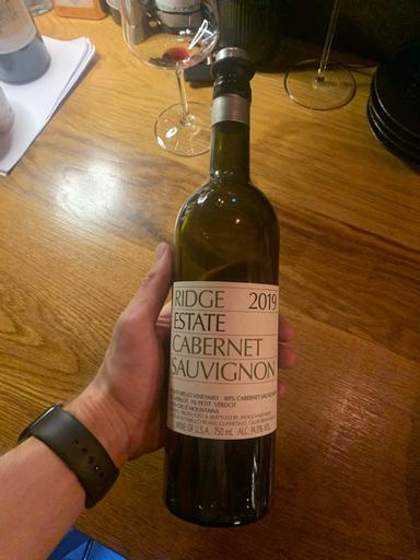 Ridge Vineyards Cabernet Sauvignon Santa Cruz Mountains