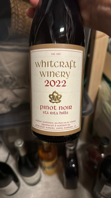Whitcraft Winery Pinot Noir Sta. Rita Hills
