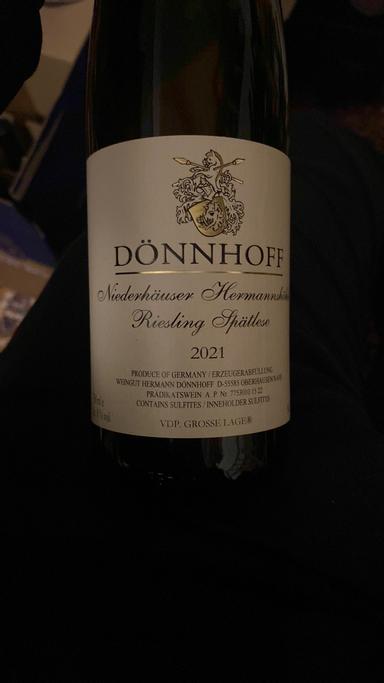 Donnhoff Niederhauser Hermannshohle Riesling Spatlese Nahe