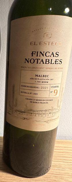 El Esteco Fincas Notables Malbec Salta