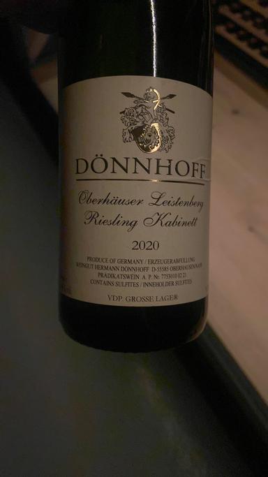Donnhoff Oberhauser Leistenberg Riesling Kabinett Nahe