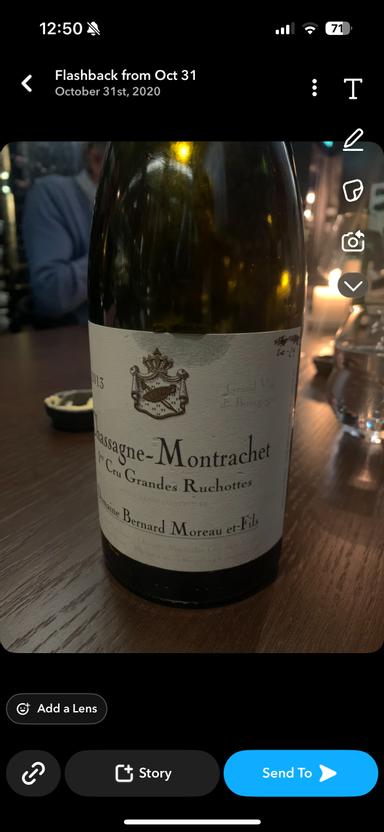 Alex Moreau (Bernard Moreau) Chassagne-Montrachet Premier Cru Les Grandes Ruchottes