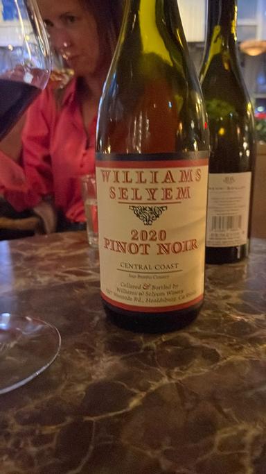 Williams Selyem Pinot Noir Central Coast