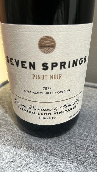 Evening Land (Seven Springs) Estate Pinot Noir Eola-Amity Hills