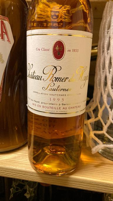 Chateau Romer du Hayot 2eme Cru Classe Sauternes