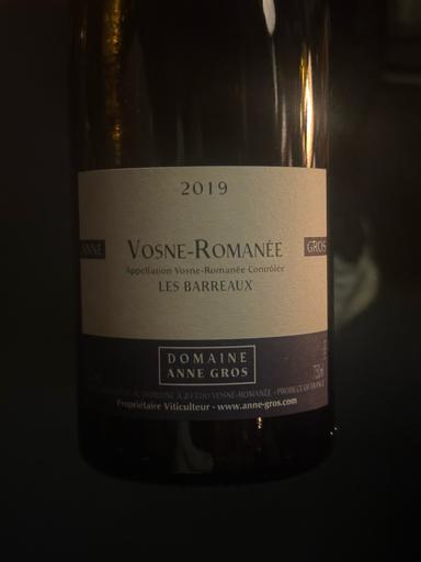 Domaine Anne Gros Vosne-Romanee Premier Cru Les Barreaux