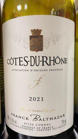 Franck Balthazar Cotes du Rhone