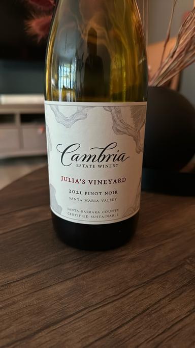 Cambria Julias Pinot Noir Santa Maria Valley