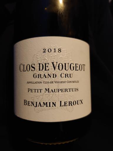 Benjamin Leroux Clos de Vougeot Grand Cru
