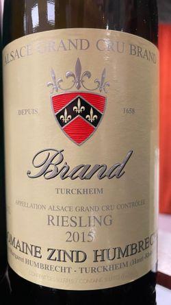 Domaine Zind Humbrecht Riesling Grand Cru Brand